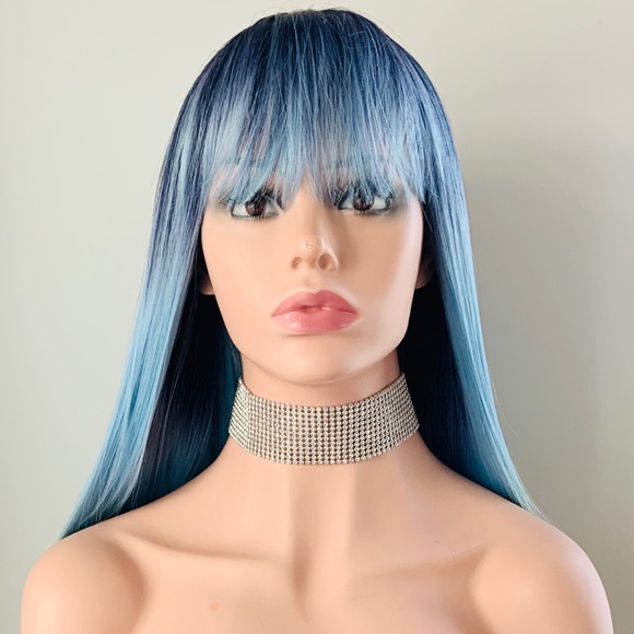 Long Straight 30” Colorful Wig with Bangs for Costumes/Events - Picture 6 of 9
